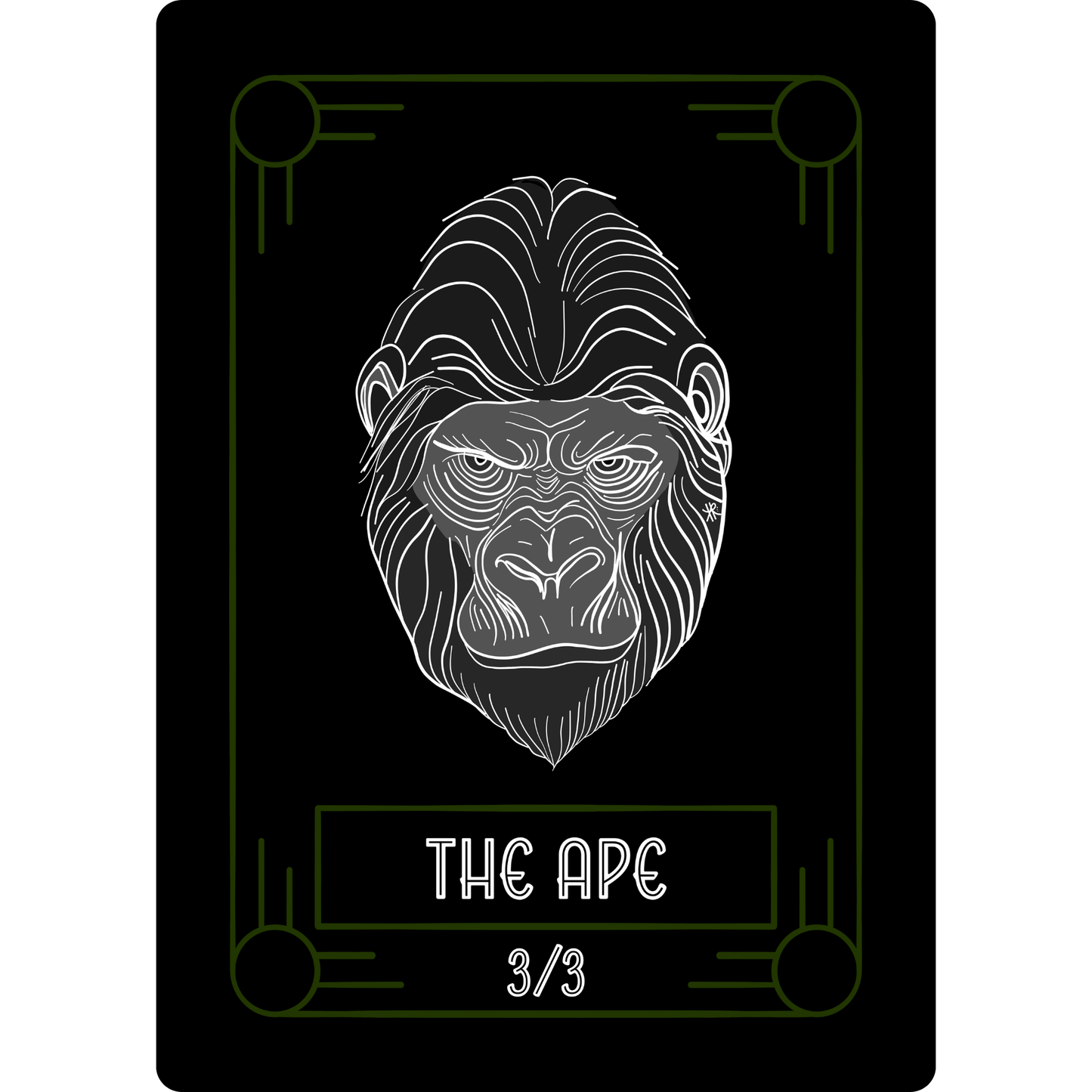 Ape Token: 3/3 Green Border