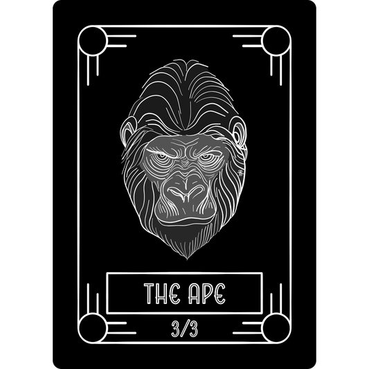 Ape Token: 3/3 White Border
