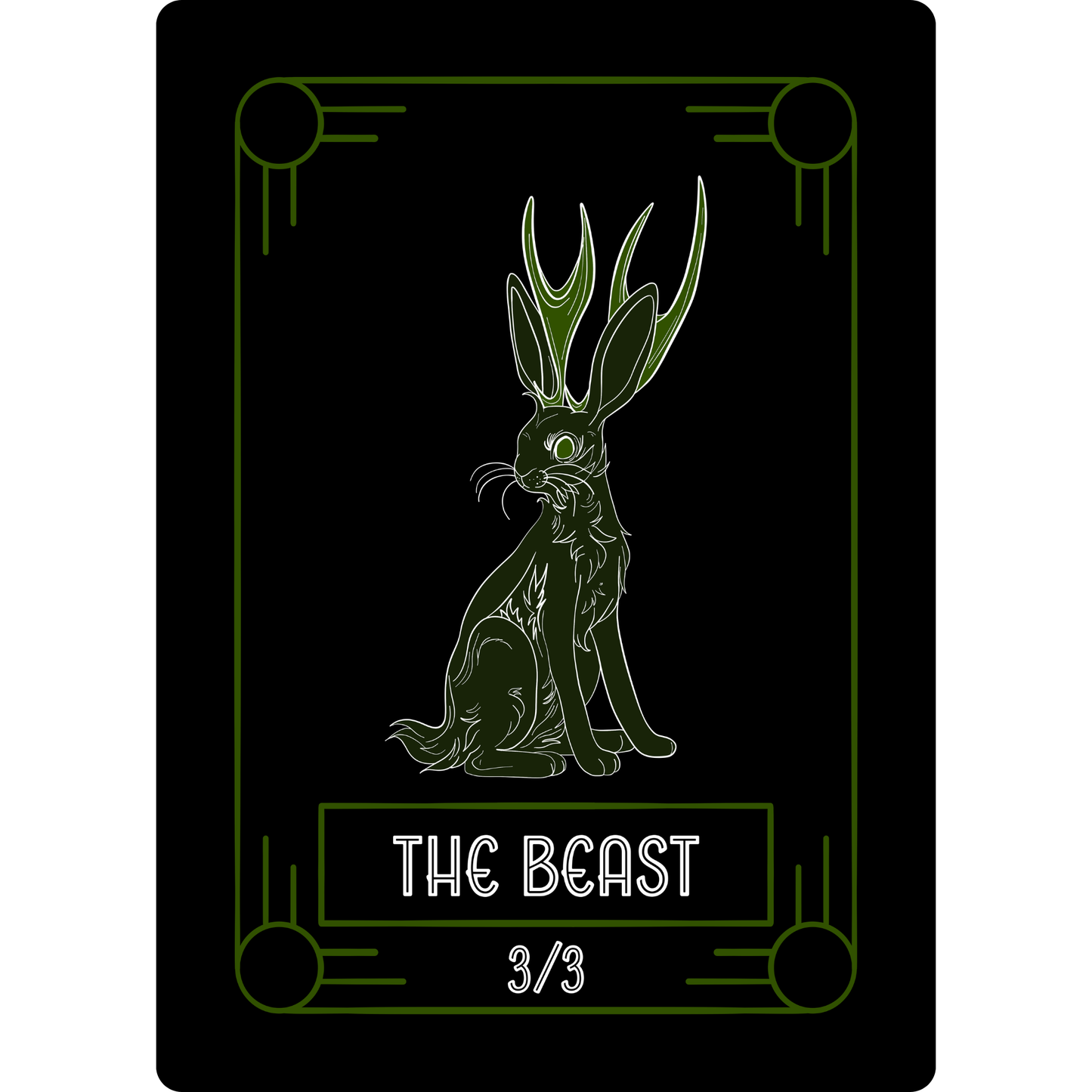 Beast Token: 3/3 Green Border