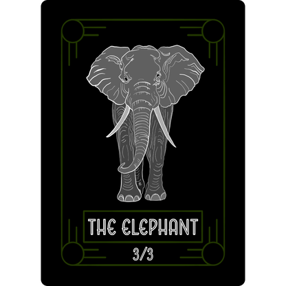 Elephant Token: 3/3 Green Border