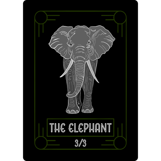 Elephant Token: 3/3 Green Border