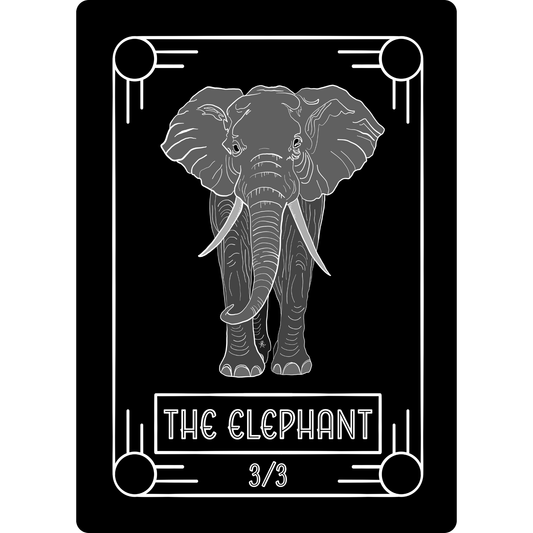 Elephant Token: 3/3 White Border