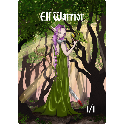 Elf Warrior Token: 1/1 Forest