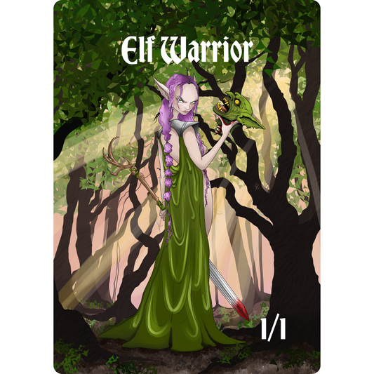 Elf Warrior Token: 1/1 Forest