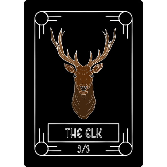 Elk Token: 3/3 White Border