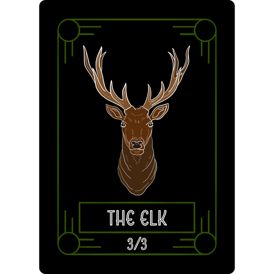Elk Token: 3/3 Green Border