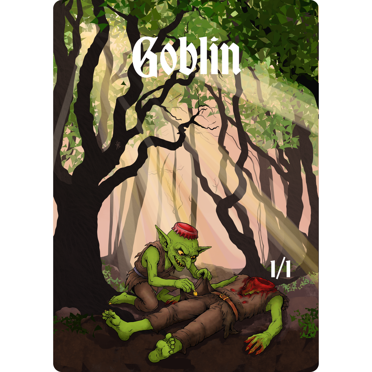 Goblin Token: 1/1 Forest
