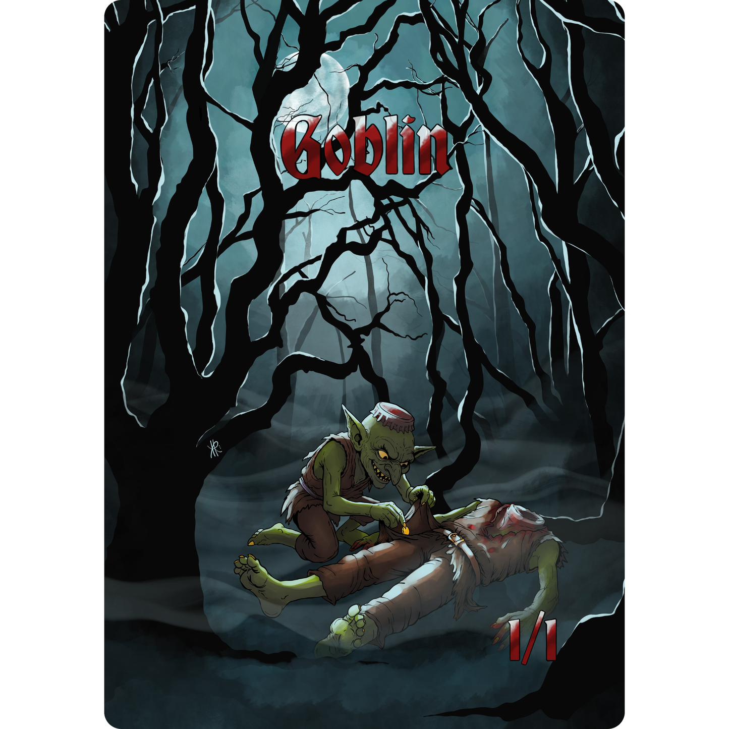 Goblin Token: 1/1 Swamp