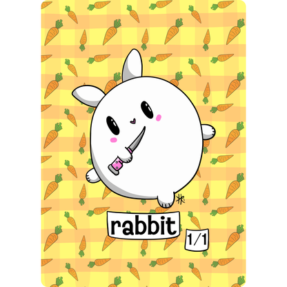 Rabbit Token: 1/1 Carrots